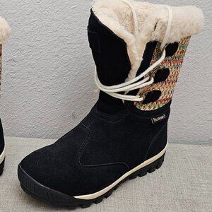 🧣 Bearpaw Women's Winter Snow Boots – Cozy Knit & Faux Fur